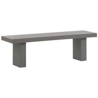 banco de jardin de cemento reforzado gris 40 x 150 x 40 cm 2 plazas taranto