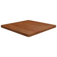 tablero de mesa cuadrada madera roble marron oscuro 80x80x4 cm vidaxl