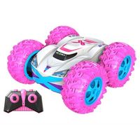 coche teledirigido de acrobacias rc 360 cross ii rosa exost