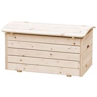 baul para juguetes de madera - 80x50xa47cm -baul con tapa de almacenaje de madera interior exterior jardin- timbela m034-1