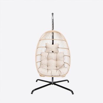 Silla Colgante Loma - 1 Plaza Beige
