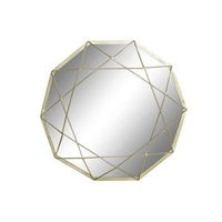 espejo hierro espejo 50x5x52 mate dorado
