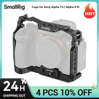 jaula para camara smallrig a1 ii  a9 ii para sony alpha 1 ii  alpha 9 iii con placa de liberacion rapida arca-swiss orificios 14 y arri