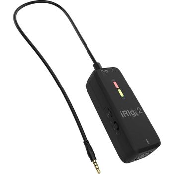 iRig Pre 2 Preamplificador de Micrófono para Android/IOS/Cámara Digital