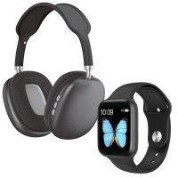 klack pack smartwatch con auriculares bluetooth negro