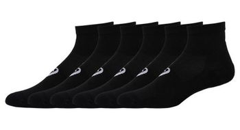 Calcetines asics quarter x6 negro unisex