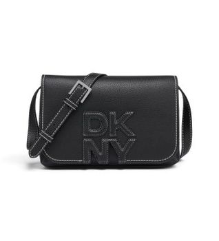 DKNY para mujer. R51EAJ40 Bolso Nicole negro (OSFA), Casual, Poliuretano