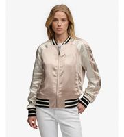 superdry para mujer w5012091a chaqueta suikajan embroidered taupe xs casual poliester