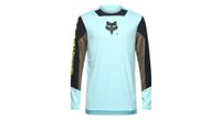 camiseta de manga larga fox defend elevated azul claro