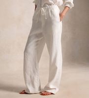 polo ralph lauren para mujer 211a12949001 pantalon de lino con cordon beige l casual
