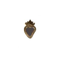 set de 3 espejos ex voto de laton corazones votivos de 15 20 y 30 cm