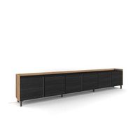 mueble tv campillos-02 con puertas abatibles y almacenaje