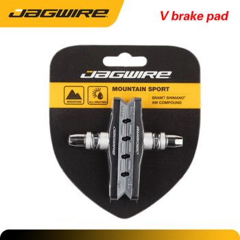 1 par de pastillas de freno Jagwire JS908T Mountain Sport v Brake, pastillas de freno para bicicleta para todo tipo de clima, para sistema Shimano/SRAM, ciclismo duradero