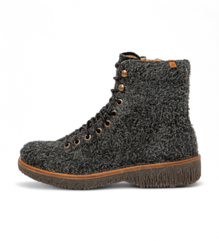 El Naturalista para mujer. 25572PET0005_001 Botines de piel N5572P Volcano negro (38), Plano, Cremallera, Casual