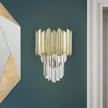 Aplique de pared tiara oro