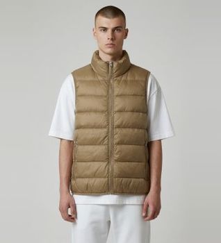 Ten c para hombre. 26CTCUX03007 Chaleco Down Liner marrón (46), Casual, Poliamida