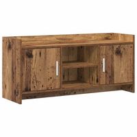 mueble de tv 102 x 33 x 47 cm madera envejecida vidaxl