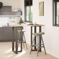 patas mesarpierna de mesa bar forma t 2 uds acero natural 60x35x110-111 cm