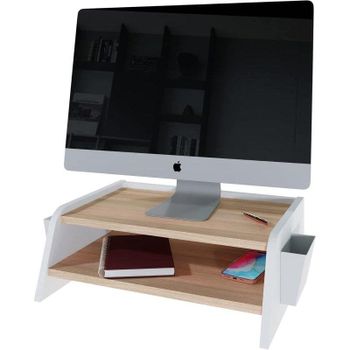 Levira Soporte para monitor de escritorio 50 x 18 cm
