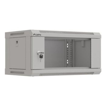 Bastidor de pared Lanberg WF03-5304-10S 4U 60kg Gris con bloqueo y rieles rack