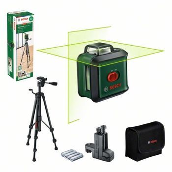 Bosch Home And Garden Nivel Láser De Líneas Cruzadas Universallevel 360 Con Trípode Prémium + Pinza Universal Mm 3(líneas En Vertical Horizontal,incl. 360° Para Alineación Por Toda Estancia)