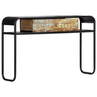 mesa consola de madera maciza reciclada 118x30x75 cm vidaxl