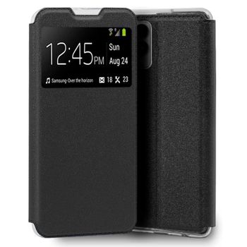 Cool Funda Flip Cover Liso Negro para Realme 8i / Narzo 50