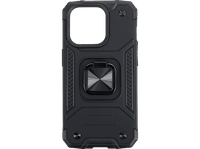funda movil - isy isc 6101 apple iphone 15 pro resistente a golpes soporte plegable integrado negro