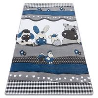 alfombra petit farm granja los animales azul 180x270 cm
