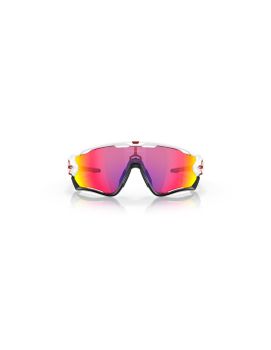 Gafas de Sol de Ciclismo Oakley Jawbreaker Polished Blanco Prizm Road