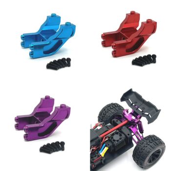 Kit de montaje de ala trasera de repuestos de metal mejorado para modelos de vehículos RC 1/14 MJX 14209 14210