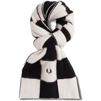 fred perry bufanda fp chequerboard lambswool scarf para hombre