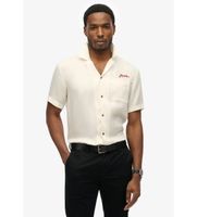superdry para hombre m4010938a camisa merchant suika blanco roto xxl casual algodon manga corta