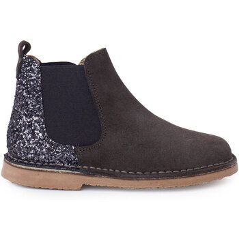 Pisamonas Botines Botines Niña Serraje Con Talonera Glitter para niña
