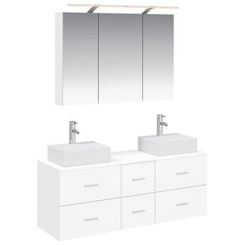 Juego De Muebles De Baño 4 Uds. Blanco Vidaxl