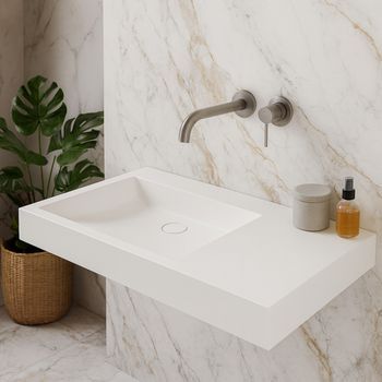 Passoa Ii - Lavabo Rectangular Suspendido - Lavabo