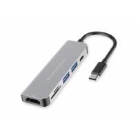 conceptronic donn adaptador hub usb-c a hdmiusb-cusb 30sdmicrosd