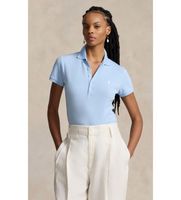 polo ralph lauren para mujer 211b18200002 polo elastico slim fit azul xs casual algodon manga corta