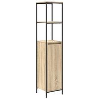 mueble de bano con estantes roble sonoma 36x35x165 cm vidaxl