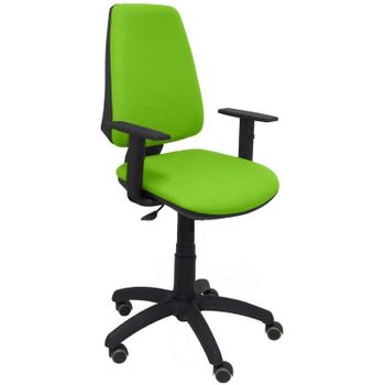 Piqueras y Crespo Elche CP Bali Silla de Oficina Brazos Regulables Ruedas Parquet Verde Pistacho