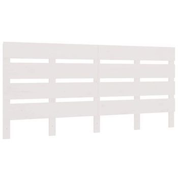 Cabecero，cabecero Cama，panel De Cabecera Madera Maciza De Pino Blanco 180x3x80 Cm