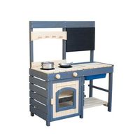 cocina infantil barco madera home deluxe mundino 80 x 36 x 98 cm - gris