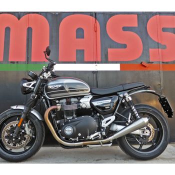 Silenciador de escape Triumph Speed Twin E5 Mass Cafe Racer par