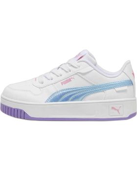 de PUMA PUMA CARINA STREET 397976-01 - ZAPATILLAS BLANCAS CON DETALLES LILA Y AZUL MULTICOLOR