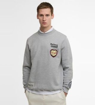 Baracuta para hombre. BRFEL0054UT0177 Sudadera Barbour x Northern gris (S), Casual, Algodón