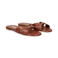 casadei sandalias planas mujer - marron talla 37