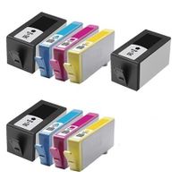 compatible multipack hp officejet 7500a wide format e-all-in-one - e910a printer ink cartridges 9 pack -cd975ae