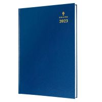 collins 52 desk diary a5 day to page 2023 - blue