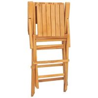pack 4 uds sillas de jardin  silla de exterior  sillon plegables madera maciza teca 55x62x90 cm