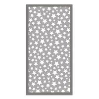 panorama alfombra vinilica estrellas color gris 120x170 cm